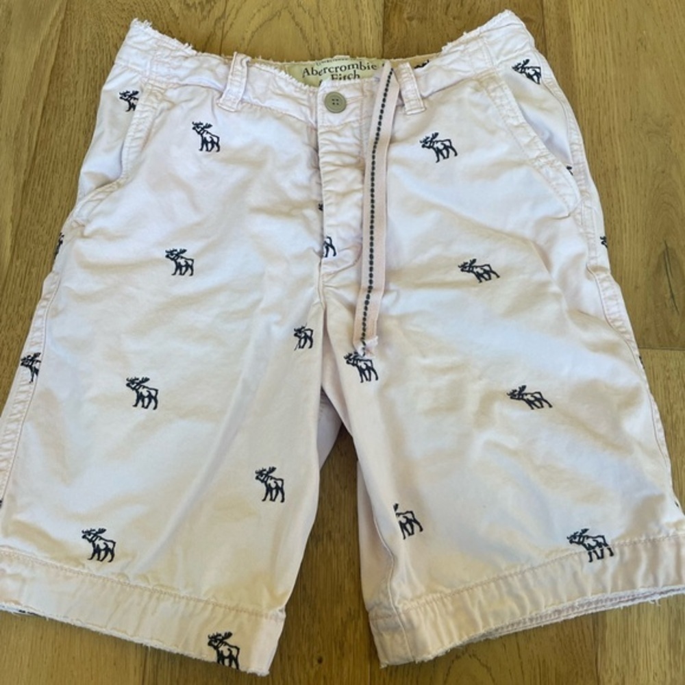 Y2k Abercrombie & Fitch embroidered logo shorts